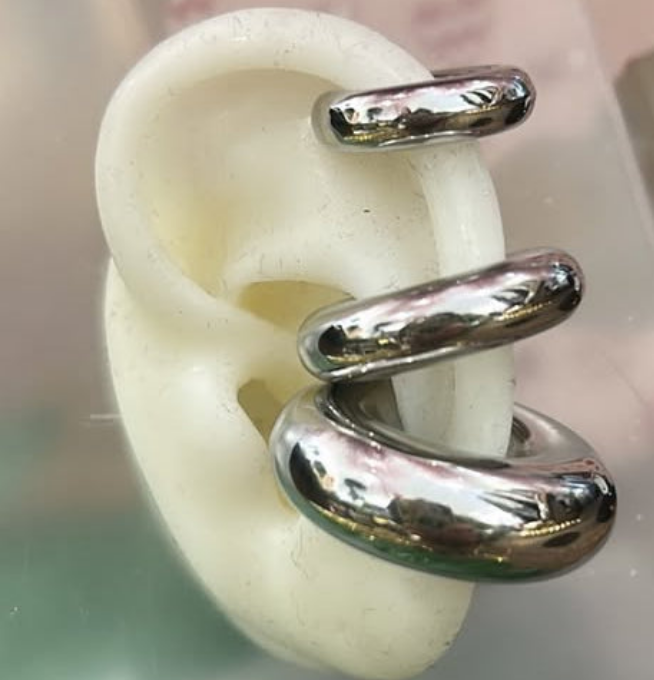 Ear cuff bombato small