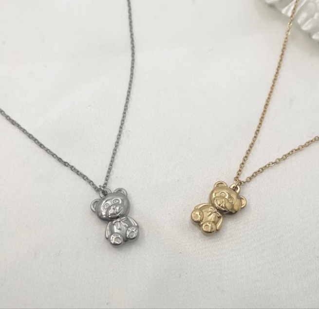 Collana Teddy poh argento