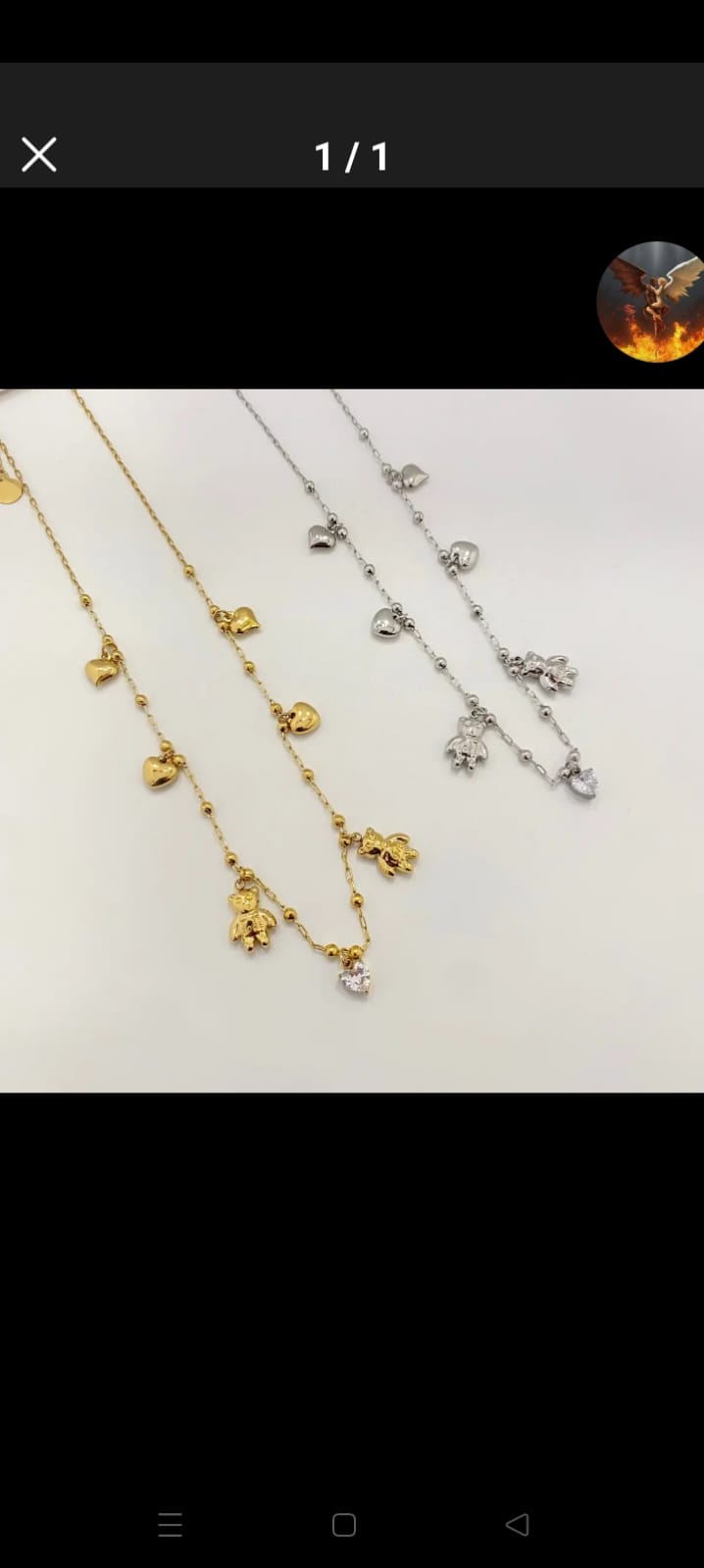 collana teddy charms