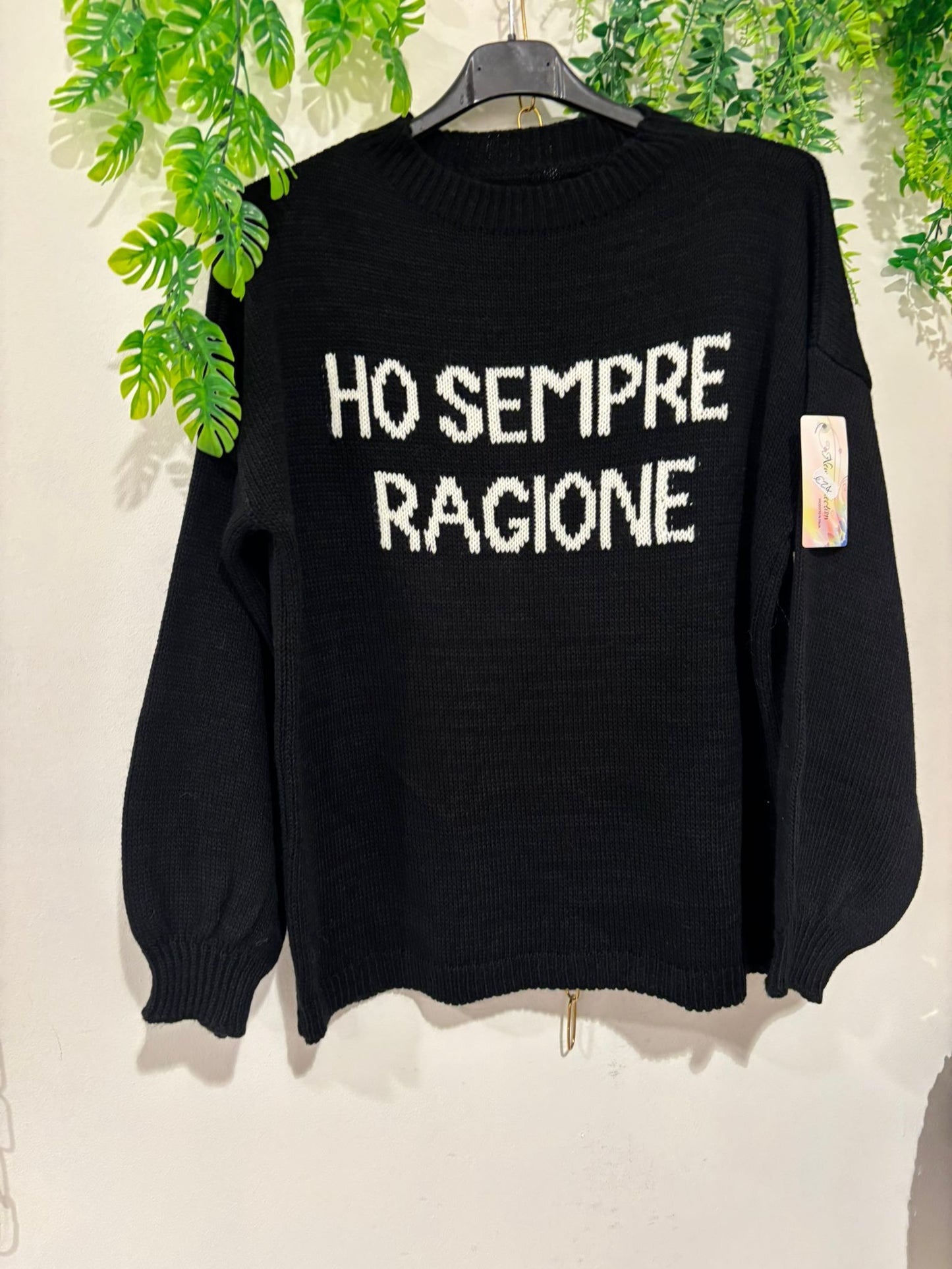 maglione ho sempre ragione-taglia unica-la bottega di cristina