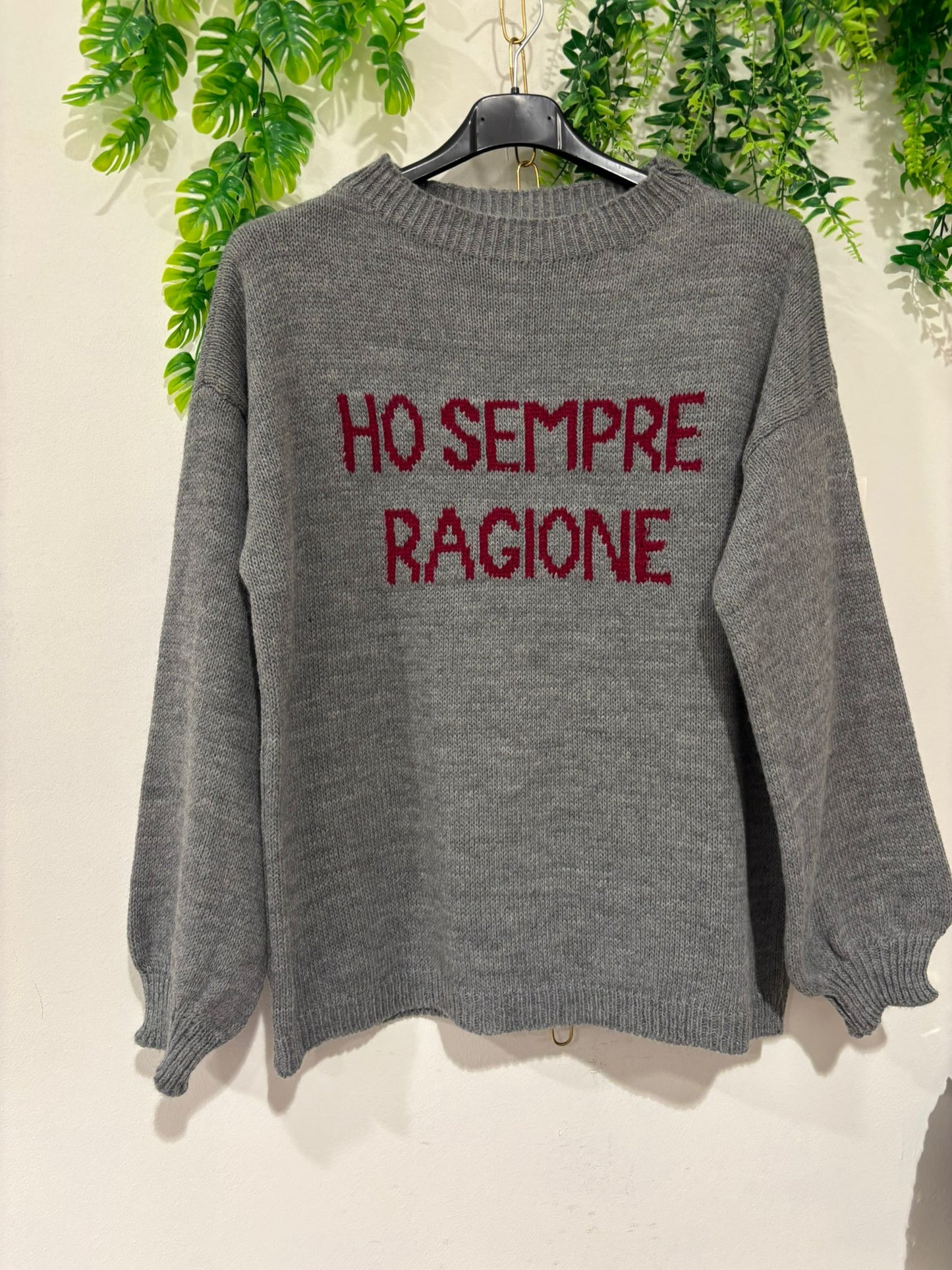maglione ho sempre ragione-taglia unica-la bottega di cristina